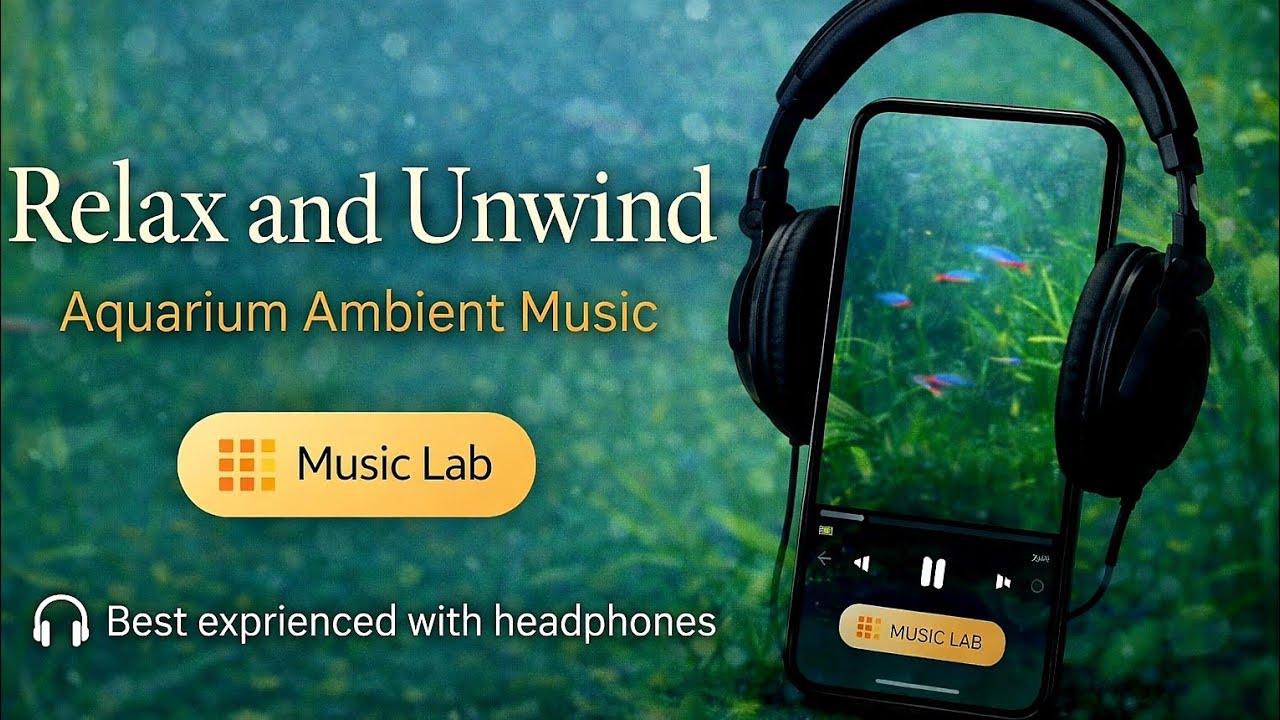 Listen Inside an Aquarium 🎧 AI Ambient Music | Real Footage | Medley Music Lab