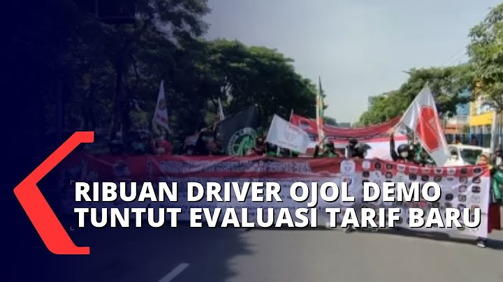 Aksi Ribuan Driver Ojol Demo di Depan Kantor Dishub Jawa Timur Menuntut Evaluasai Tarif