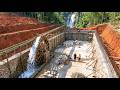 Timelapse : Building 2000m2 Fish Pond with Primitive Tools Inside the Forest Together with His Wife