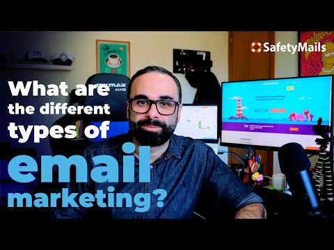 What are the different types of email marketing?