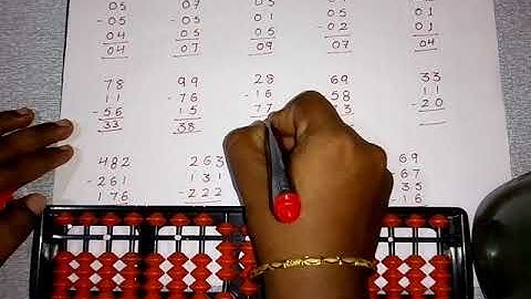 Abacus Introduction and practice sums in Telugu
