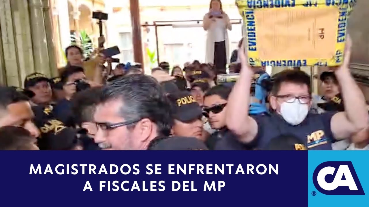 Los magistrados se enfrentaron a fiscales del MP - YouTube