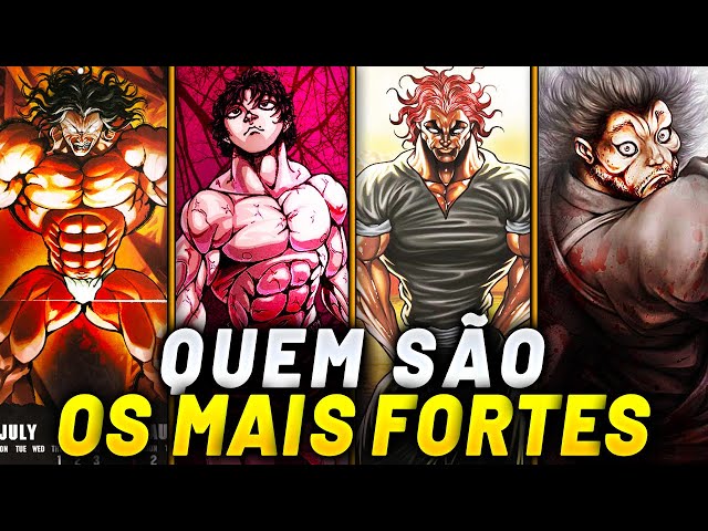 TOP 12 PERSONAGENS MAIS FORTES DO ANIME BAKI