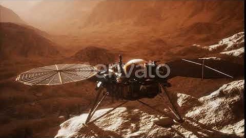 Insight Mars Exploring the Surface of Red Planet | Motion Graphics - Envato elements