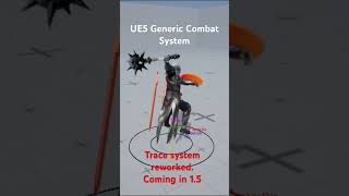 UE5 Generic Combat System, Reworked trace system. #unrealengine #ue5 #eldenring #gamedev #gamedev