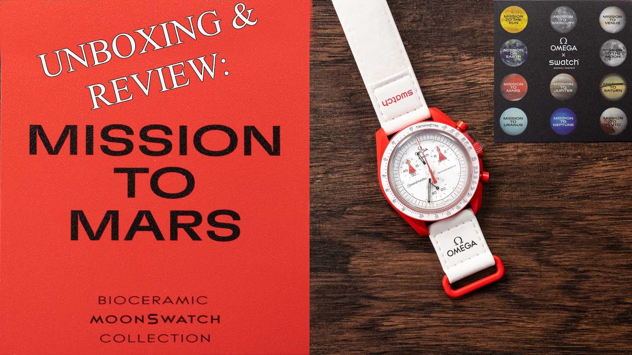 The Moon Swatch Mission to Mars: Unboxing and Review 4K