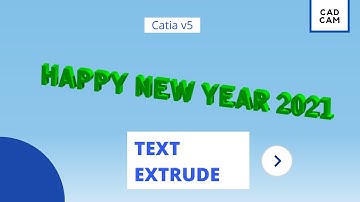 CATIA TUTORIAL FOR BEGINNERS / TEXT EXTRUDE (PAD) / 3D TEXT / CATIA v5