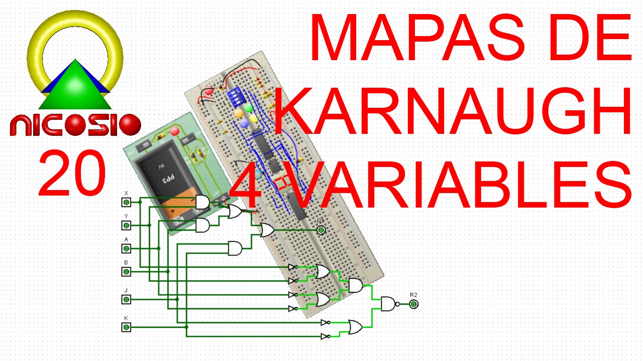 Circuitos digitales 20 Mapas de Karnaugh con 4 variables - YouTube