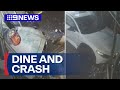 Car smashes into Adelaide restaurant | 9 News Australia