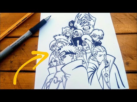 How To Draw Akatsuki All Members