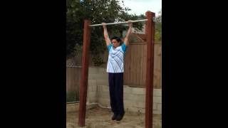 34 strict one second dead hang pull ups!!!
