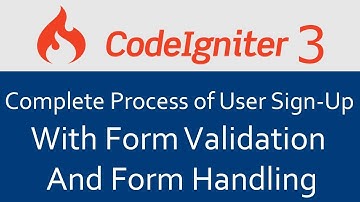 Codeigniter 3 Tutorial In Hindi #13 Complete User Sign-Up with Form Validation and Form Handling