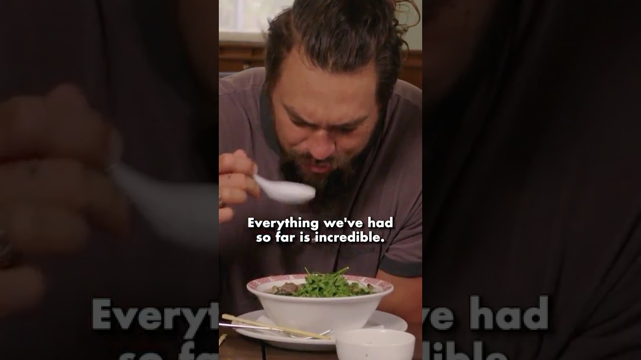 Jason Momoa ate Oxtail Soup with us!