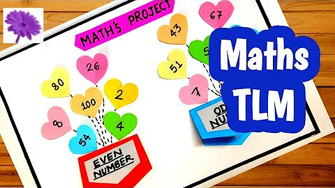 Odd and Even Number Project| maths tlm| tlm for primary school