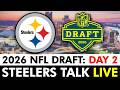 Pittsburgh Steelers LIVE Day 2 2026 NFL Draft Stream (Rounds 2-3) | Steelers Talk By Chat Sports