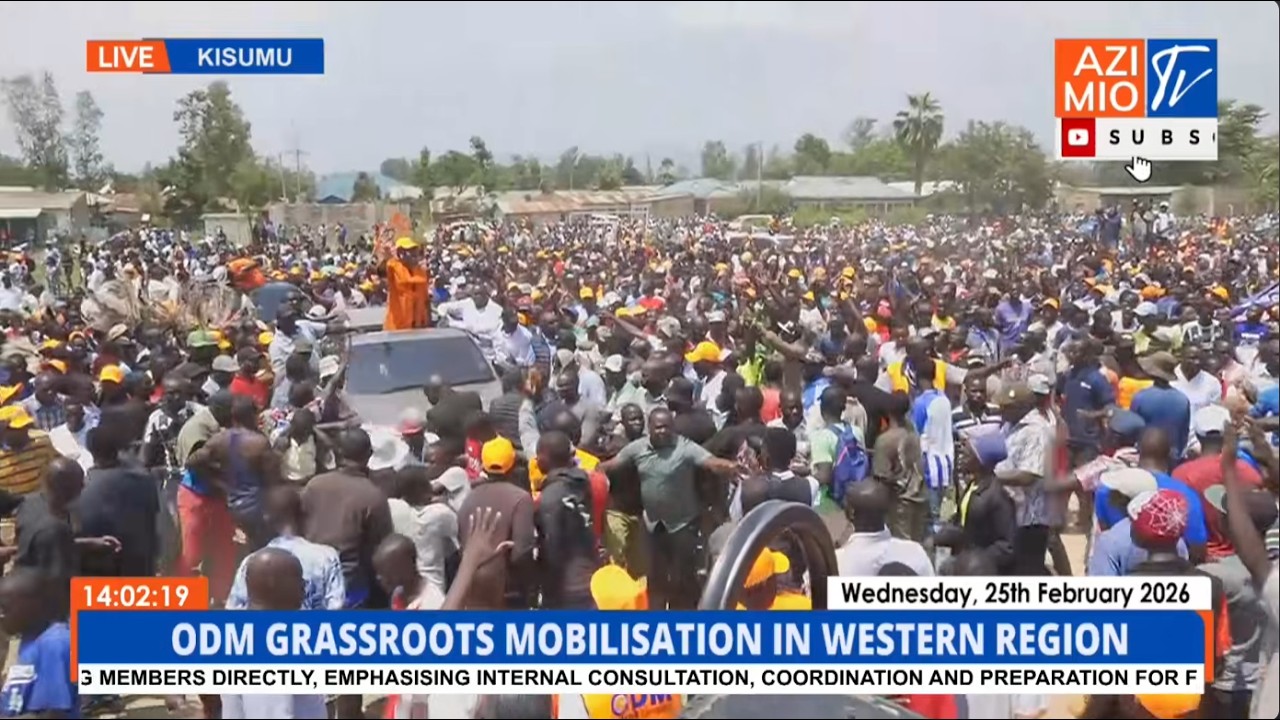 ODM Battalion COMMANDS Crowd in Ragumo, Kisumu East Constituency For ...