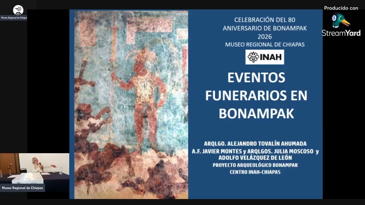 Conferencia Eventos Funerarios en Bonampak, Alejandro Tovalin Ahumada