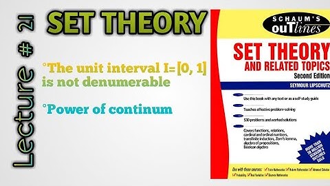 The unit interval I=[0,1] is not denumerable | power of continuum