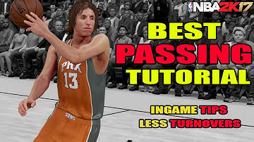 NBA 2K17 - BEST PASSING TUTORIAL - LESS TURNOVERS - SCORE EASY