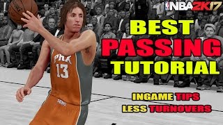 NBA 2K17 - BEST PASSING TUTORIAL - LESS TURNOVERS - SCORE EASY