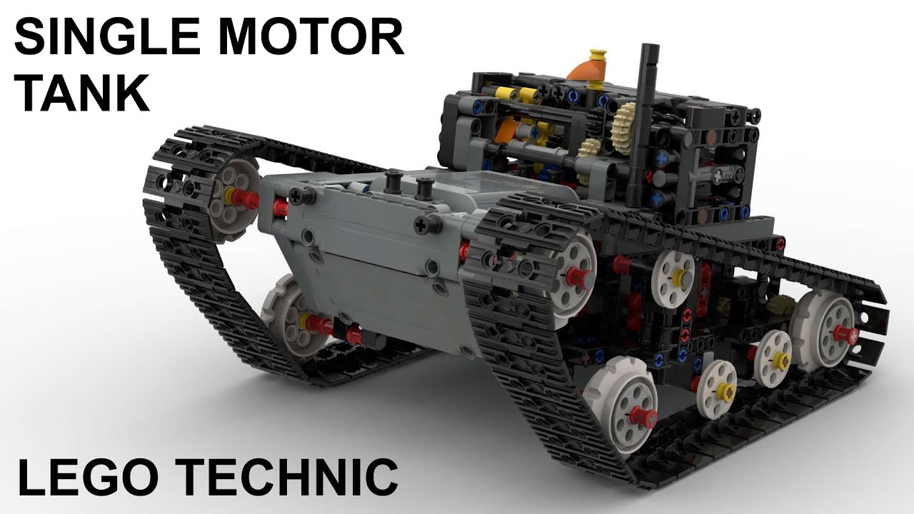 Lego Technic Single Motor Tank Youtube