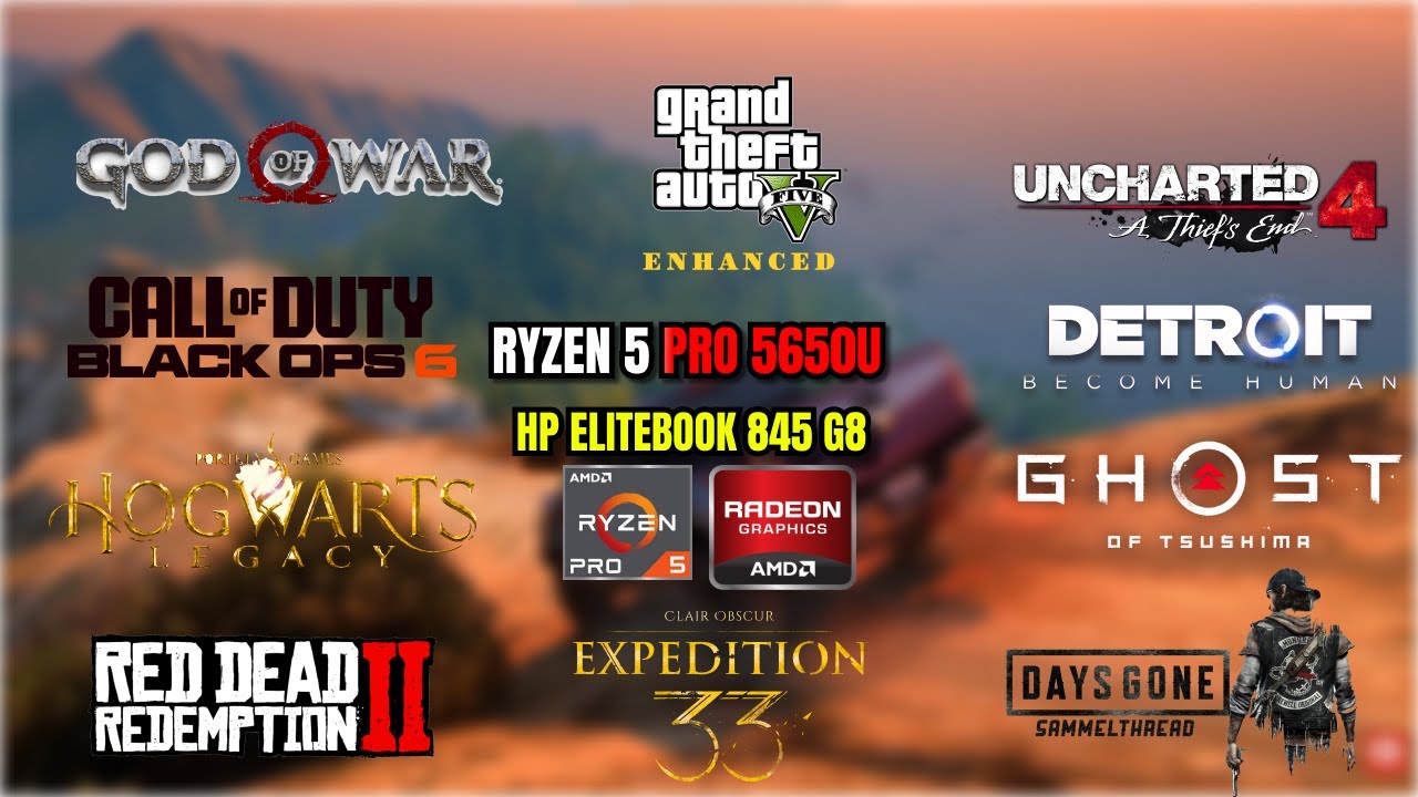 Can Ryzen 5 Pro 5650U Run 10 AAA Games? | HP EliteBook 845 G8 | 16GB RAM