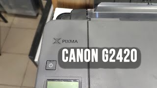 Canon G2420 принтер не печатает или печатает с полосами самостоятельное обслуживание и ремонт сброс