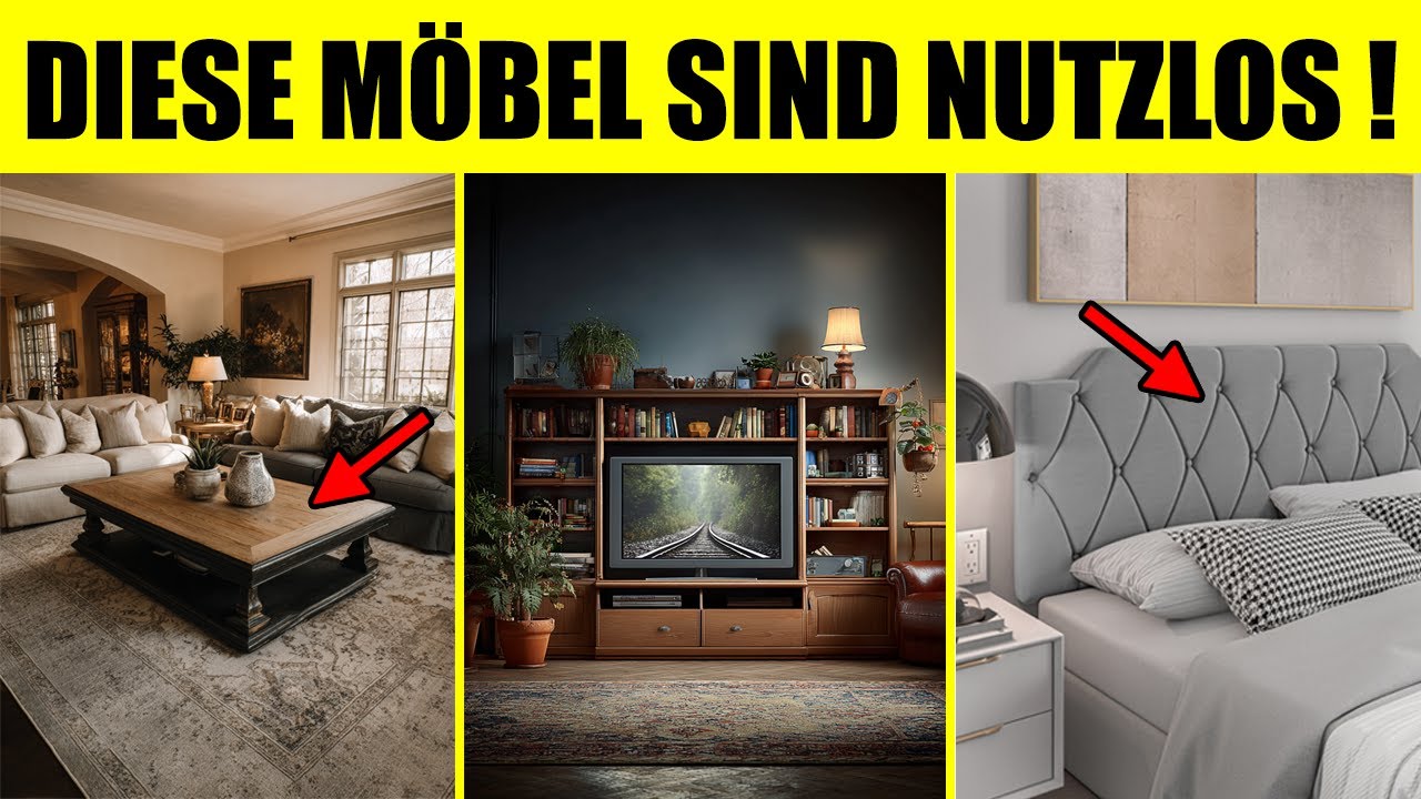 Die 12 SCHLIMMSTEN Möbel, die SIE ZU HAUSE HABEN! (Wegwerfen oder HEUTE noch ersetzen!) Minimalismus