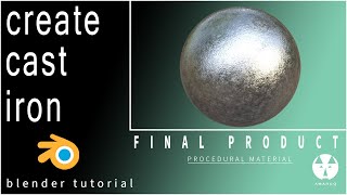 Cast Iron Material | Blender Tutorial
