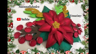 NOCHEBUENAS  ELEGANTES  DE FOAMY.- FANCY  FOAM POINSETTIAS .