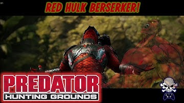 RED HULK with BLUE PROPHET MASK :D | Predator Hunting Grounds | Berserker Gameplay
