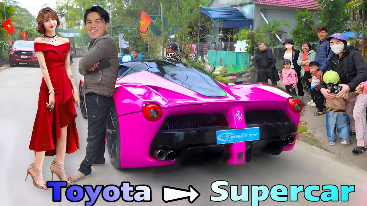 ⁣Turn an old Toyota 200 USD into a supercar 7,000,000 USD