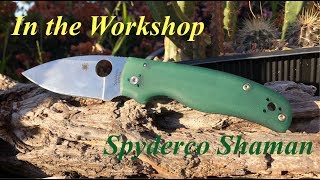 Spyderco Shaman Modification “In the Workshop”