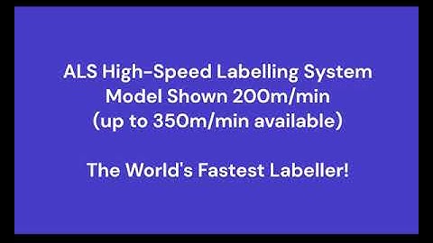 ALS High Speed Labelling - World