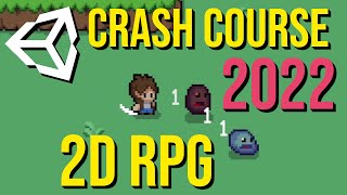 Top Down Action 2D RPG Combat - Player, Slime Enemy, Damage, Physics Crash Course Unity 2022 screenshot 4