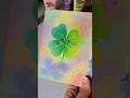 I paint this cute 4 leaf clover🍀 #painting #art