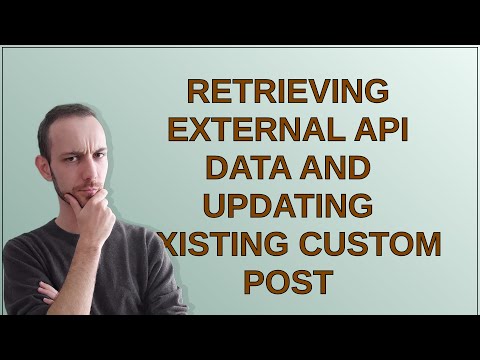 Wordpress: retrieving external api data and updating existing custom post