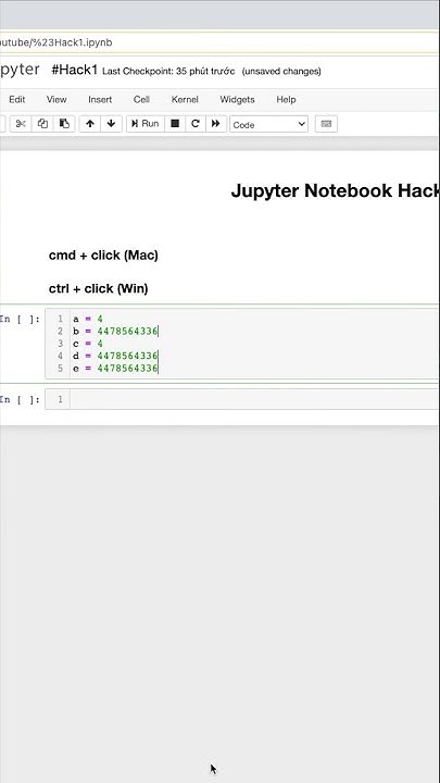 Multiple Cursors | Jupyter Notebook | Hack#1 - YouTube