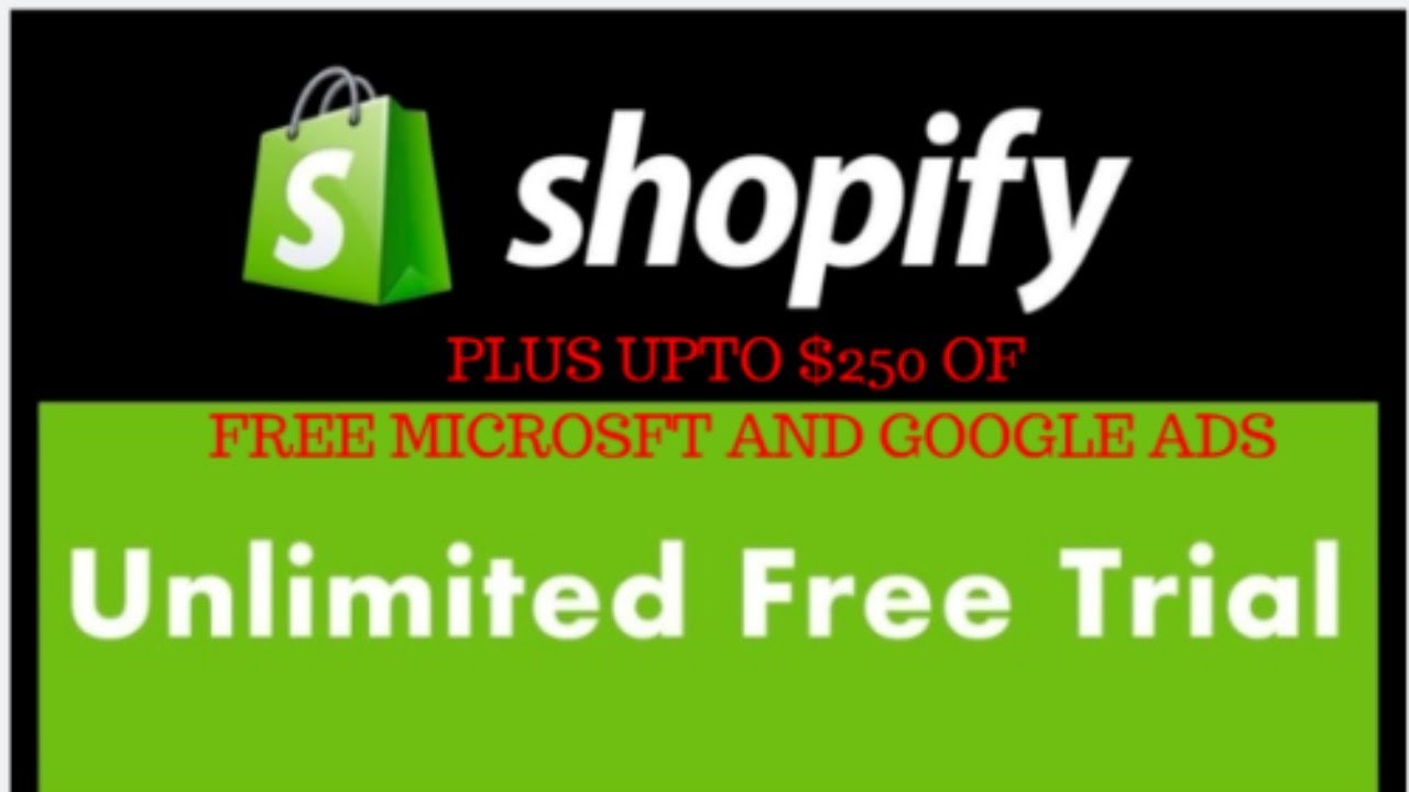 Shopify Free Unlimited Trial ecommerce store - YouTube