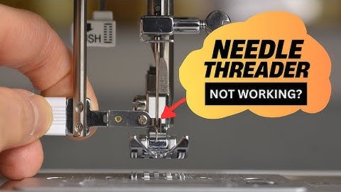 Werkt de automatische naaldinrijger niet? Ontdek waarom | gebruiksaanwijzing | naaimachinetips Si...