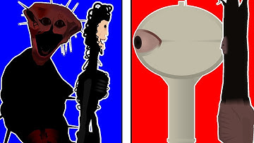 The Boiled One And The Locust VS Doctor Nowhere Creatures (Analog Horror) Stick Nodes Animation - 2