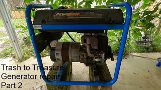 Trash to Treasure Part 2 | How to repair a free generator