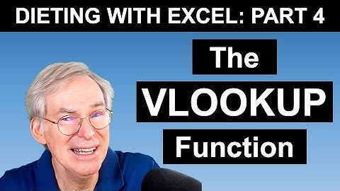 Dieting with the Amazingly Powerful VLOOKUP Function