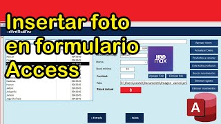 Insertar imagen en formulario de Access sin hacer crecer la aplicación.