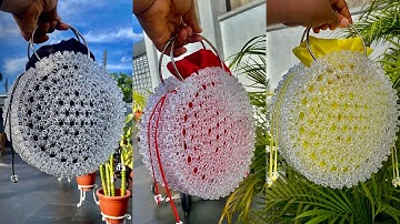 Easy Round Beaded bag Tutorial || Beginners friendly!!