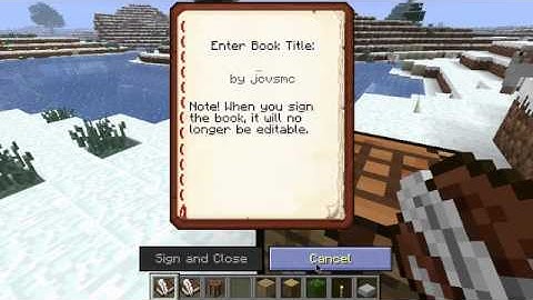 How to Write In Books! Minecraft Snapshot 12w17a