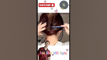 Búi tóc bằng cây bút đơn giản