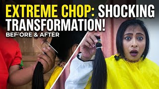 Extreme Haircut Transformation: Shocking Ponytail Chop to Short Bob! Part 1