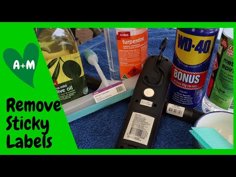 How to remove sticky product labels and glue residue