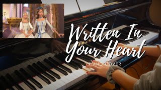 Video thumbnail of "Barbie as the Princess and the Pauper - Written In Your Heart piano cover with sheet music"